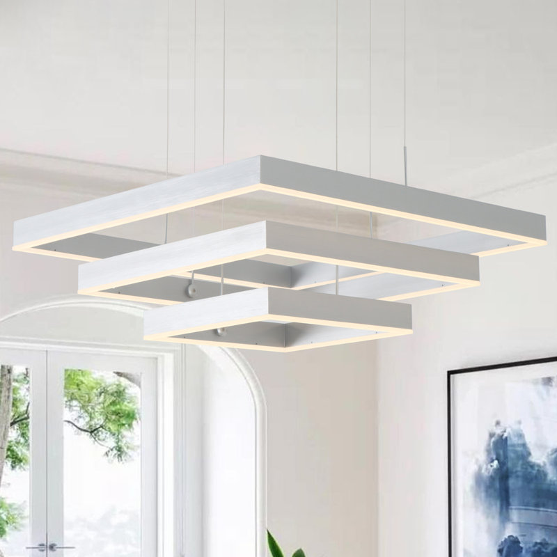 Ivy Bronx Anjeliett 3 - Light Dimmable LED Square